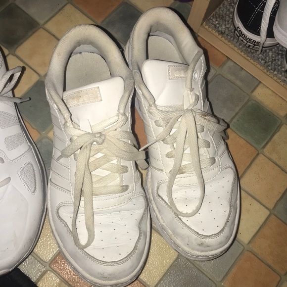 adidas Shoes Worn Hooters Girl White Leather Shoes